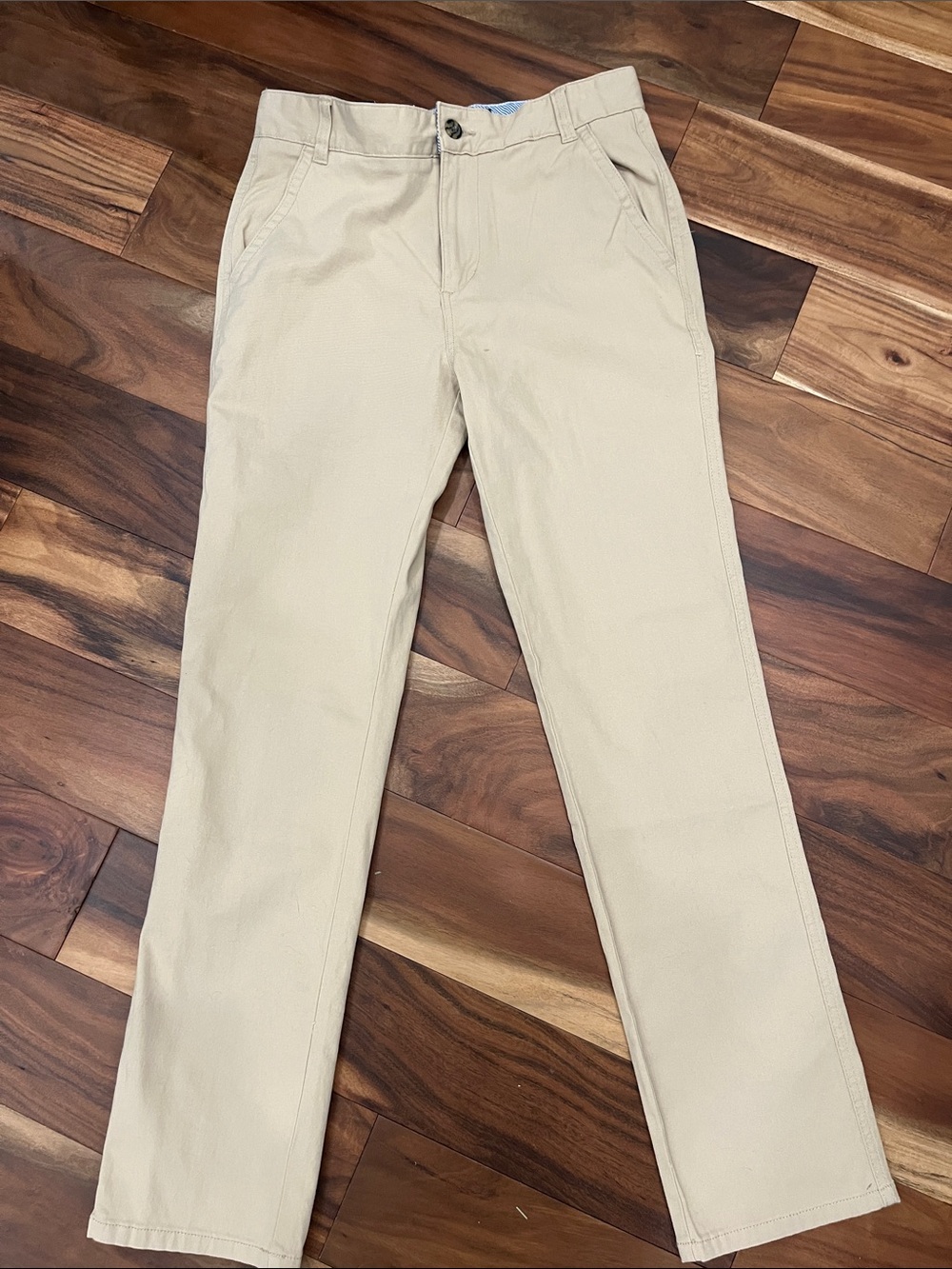 Tommy Hilfiger Tan Slim Straight Chino Pants